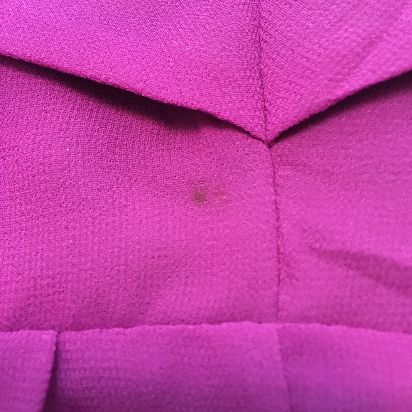 Strapless magenta purple pink pleated dress Express size 2 Y2K - Picture 7 of 7